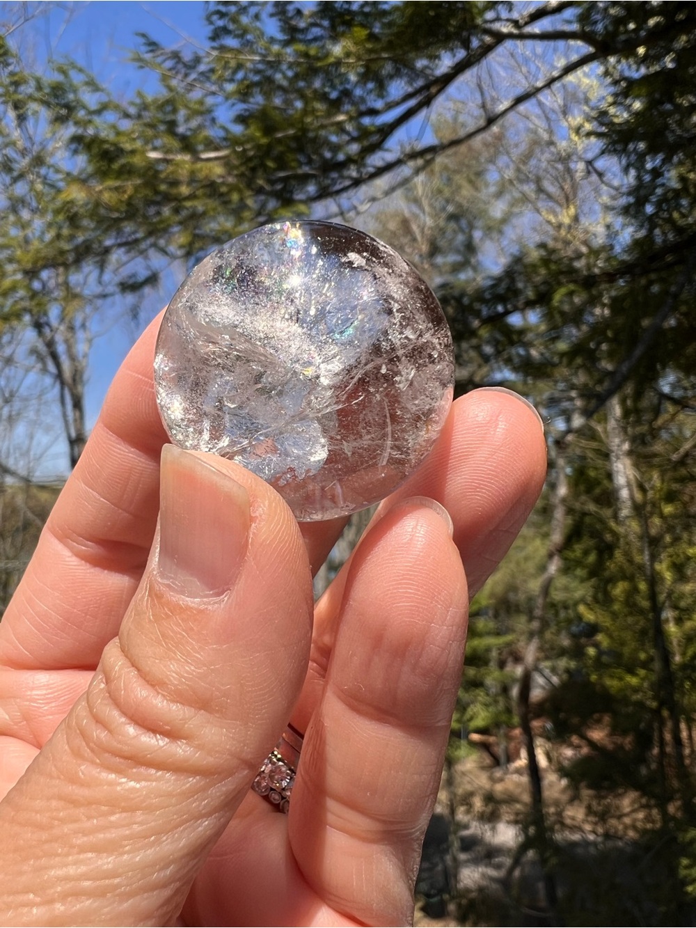 Garden (23) quartz sphere | crystal